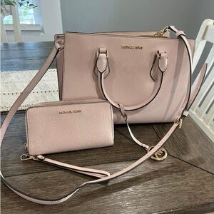 Light pink MK purse & wallet 
Purse retails $348
Wallet retails $178